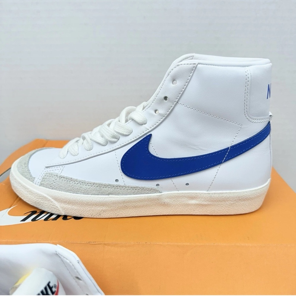 Nike Blazer Mid 77 White/Diffused Blue-Sail Men’s Size 10 - Picture 4 of 7